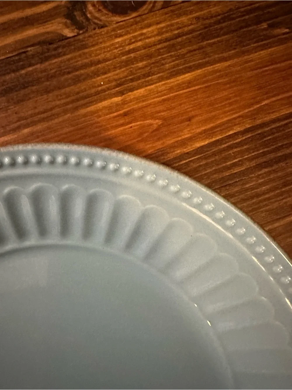Lenox ice blue pearl salad dessert plates like new